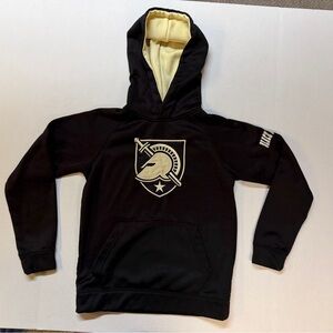 Colosseum Black Army Black Knights Big Logo Youth Small‎ Fleece Pullover Hoodie